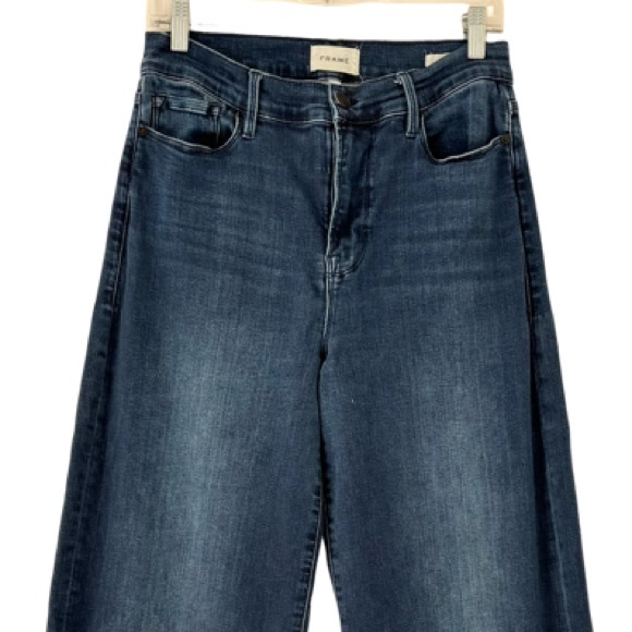 Frame Le Palazzo Wide Leg Jeans in Blue Size 29 - Picture 6 of 11